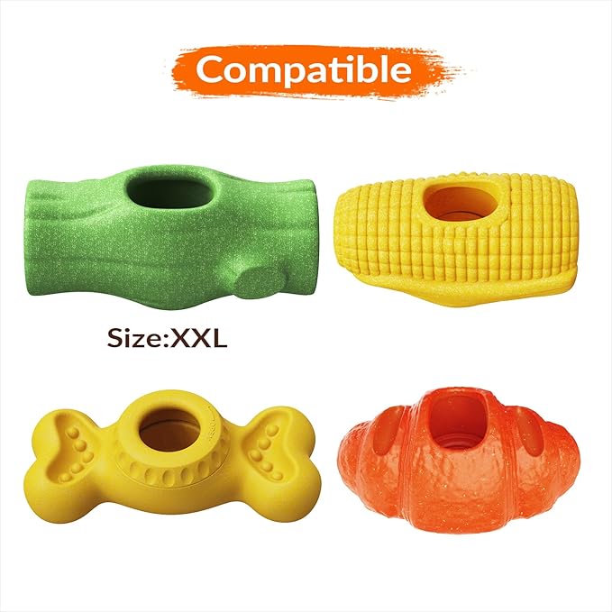 KADTC Dog Lick Toy Freezer Treat Inserts (6-Pack) – Reusable Food-Grade Freezing Cups Compatible XXL 3-in-1 Durable Dog Enrichment Toy