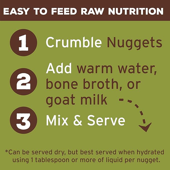 Primal Freeze Dried Raw Dog Food Nuggets, Lamb, Complete & Balanced Meal, Also Use as Topper or Treat, Premium, Healthy, Grain Free, High Protein Raw Dog Food, 30 oz