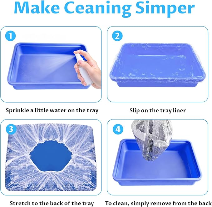 Disposable Small Animal Cage Liners, Plastic Liners Can Cover 37x19, 34x22 30x20 Inches, Suitable For Rabbits, Birds, Guinea Pigs, Chinchillas (30)