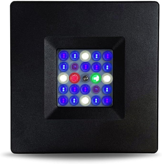 CURRENT Orbit R24 52 Watt Reef LED Saltwater Marine Aquarium Coral Light with Flex Arm Tank Mount Wireless Lighting & eFlux Wave Pump Control Bluetooth Loop App Compatable for Fish Tank (4410)