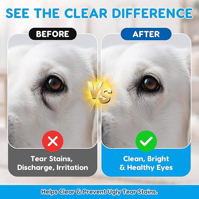 Dog & Cat Eye Drops, Soothing Eyes, Relieve Eye Irritation & Itching, Redness, Gentle and Safe - 2 fl oz