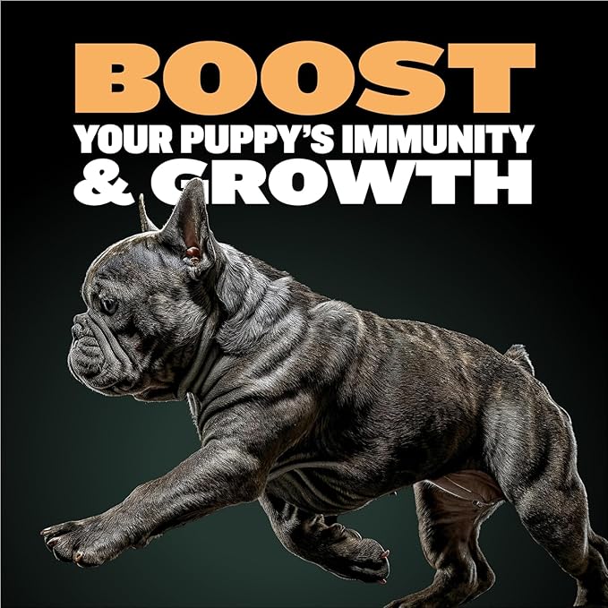 Bully Max Wet Puppy Food - Instant Fresh Dehydrated High Protein Soft Dog Food with Chicken - Healthy Growth for Small & Large Breed Puppies - 4 Dry Dog Food Pounds (Makes 11 lbs. of Wet Food)