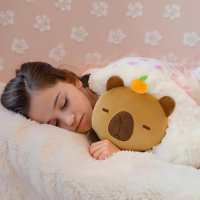 Mewaii Cute Capybara Plush, Kawaii Plushies Capybara, Cute Animal Plushie, Soft Squishy Gifts for Kids & Girls (16 Inch)