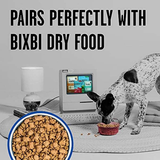 BIXBI Liberty Freeze-Dried Dog Food Topper & Treats, Turkey – 96% Meat & Organs, No Refrigeration – USA Made, 4.5 oz