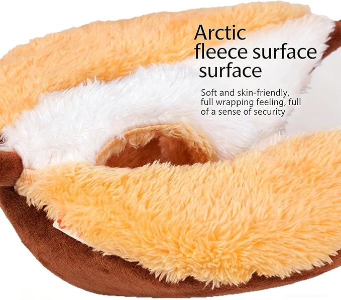 Ferret Hammock for Cage | Warm Semi-Enclosed Cave | House Cage Nest - for Hamster Chinchilla Ferret Squirrel Sugar Glider Home Indoor Outdoor Dining