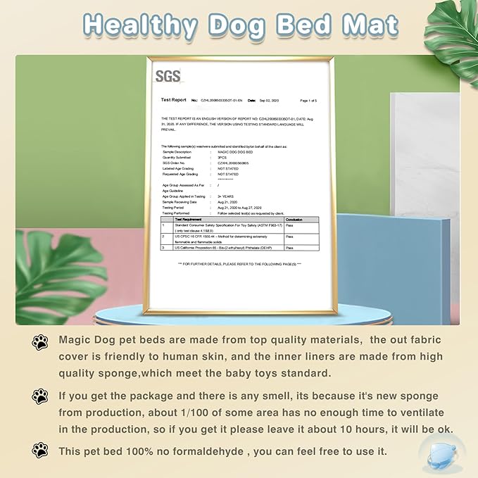 Magic Dog X-Small Crate Bed Pad - Super Soft Pancake Style Mat for Kennels, Ideal for Pet Beds, Machine Wash and Dryer Friendly, 22-Inch, Random Color