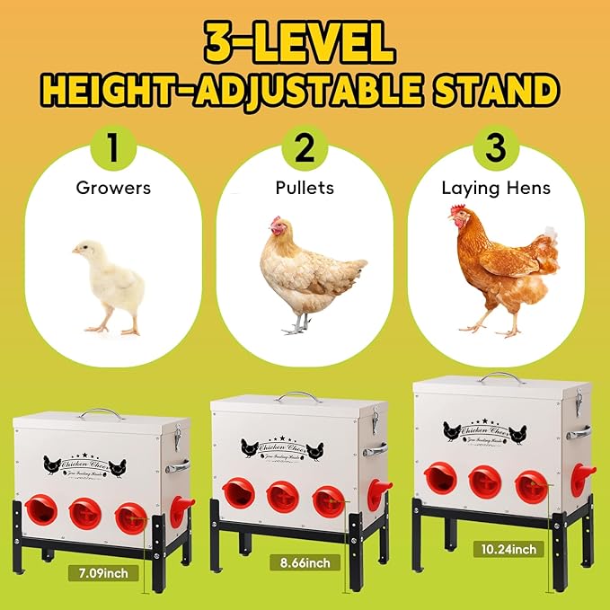 DRQ 55 LB Automatic Chicken Feeder