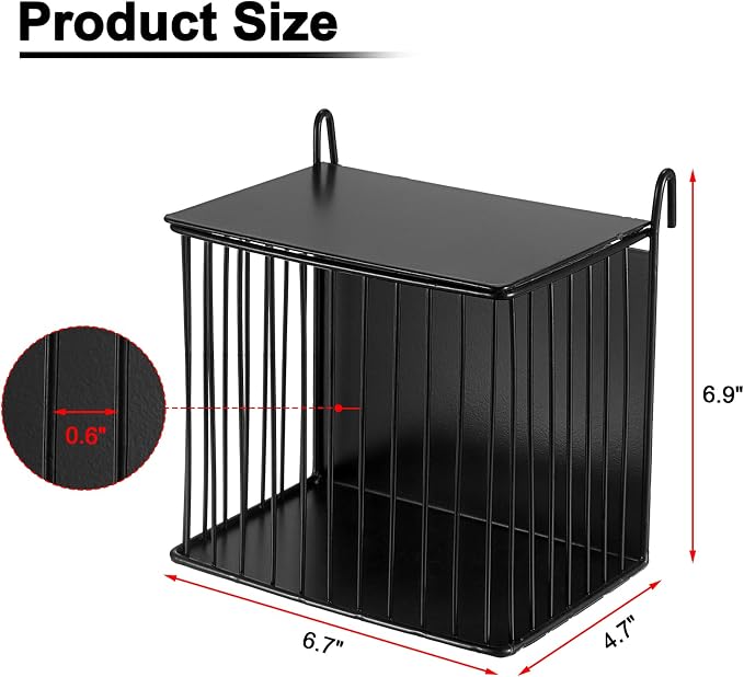 Upgraded Hay Rack for Rabbits, Rabbit Hay Feeder with Tops, Metal Frame Bunny Feeder, Square, Rabbit Feeding Holder for Guinea Pigs, Chinchillas, Small Animals