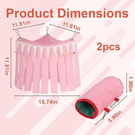 Guinea Pig Hideout, Guinea Pig Hides, Small Animal Hideaway with Two Styles, Cozy Shelter for Pet Hamsters, Durable Design and Safe Materials for Cage Enrichment