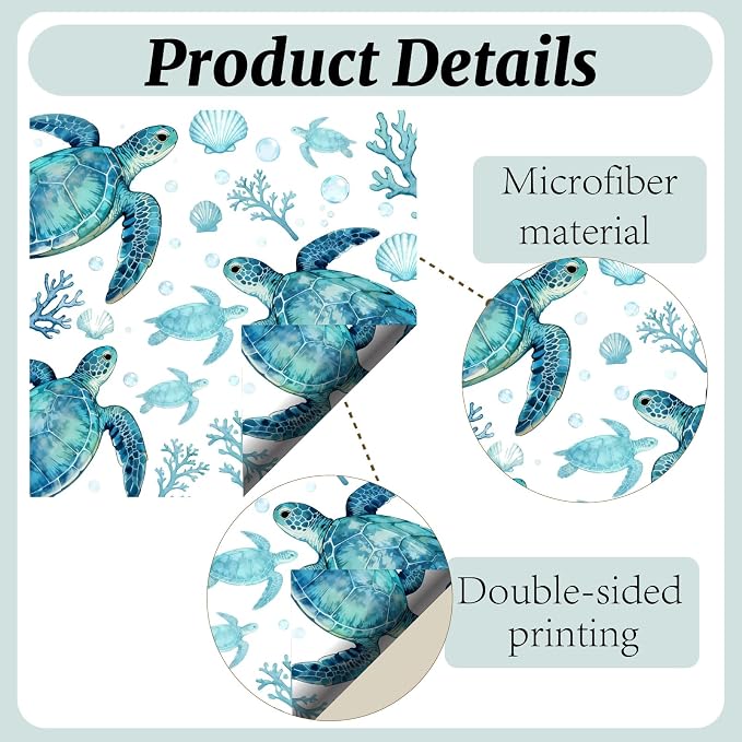 CREATCABIN 6Pcs Glasses Cleaning Cloth Microfiber Cleaning Cloths Reusable Thicken Soft Turtle Starfish Eyeglasses Cleaner Wipes Washable for Eyeglasses Laptops Phone Gift 6 x 6 Inch Marine Animals