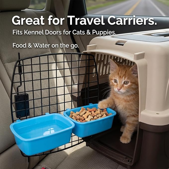 Chicken Guinea Pig Food Bowl, 4.7 * 2.8 in Rabbit Feeder Waterer Guinea Pig Bowl Bunny Water Bowls Feeder Clip-On Wire Cage Bowls for Cat Dove Puppy Bird Bath Basin Hamster Bed Kitten(3 PCS)