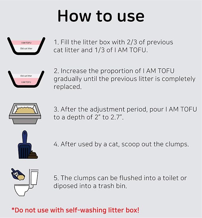 I AM TOFU - Natural Flushable Tofu Cat Litter, Low Dust Lightweight Clumping Litter, Odor Control (10 LBS, Honey Peach)
