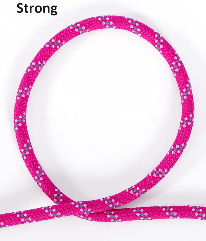 Long Dog Leash for Dog Training 30FT, Heavy Duty Dog Lead for Large Medium Small Dogs Outside Walking, Playing, Camping, or Yard,Hot Pink