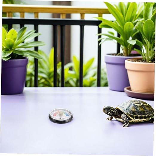 Amosfun 2pcs Reptile Terrarium Hygrometers for Turtle Enclosure Humidity Monitoring and Control Accessories with Accurate Measurement for Pet Habitat Maintenance