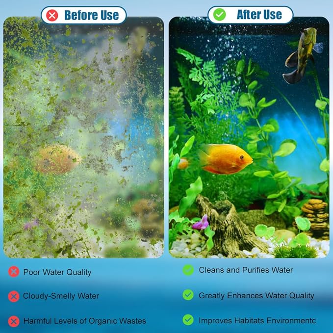 Koller Products Internal Power Filter for 1-Gallon to 3.5-Gallon Fish Tanks, 25GPH Flow Rate, Ideal for Tropical Fish Aquariums