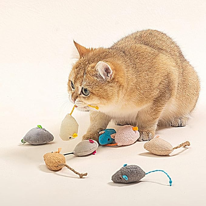 BWESOO 5Pcs Blue Catnip Toy, Catnip Toys Balls, Teaser Toy Mouse Shape Interactive Lightweight Relieve Boredom Pet Teething Toy Cat Supplies Blue Interested Catnip Toys