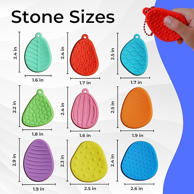 9 Chewies for Kids Sensory Chew Toys for Autistic Children, Chewy Toys for Sensory Kids with Autism Sensory Products, Chewys for Autism Kids, Sensory Toys for Kids with Autism Chewy Necklace