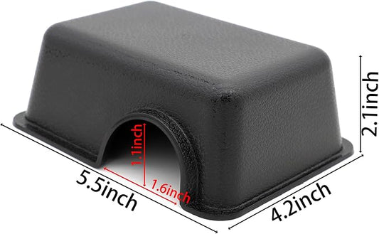 Reptile Hide Box Snake Hide Feel Secure and Safe, Gecko Hide (Black, XS 4 Pcs)