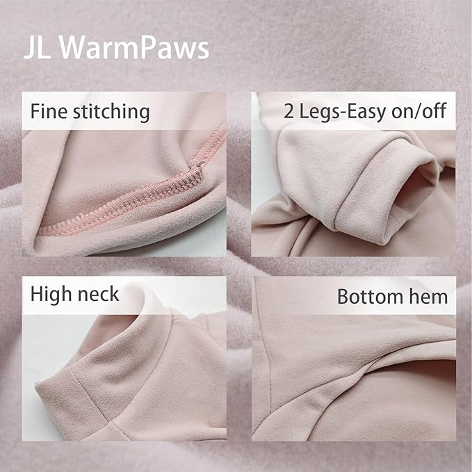 Fleece Sphynx Cat Clothes Soft Hairless Cat Clothes Pullover Cat Sweater for Chihuahua All Season Light and Warm Kitten Cloth for Cats Only Puppy Clothes Small Dog Sweater (Pink, S)