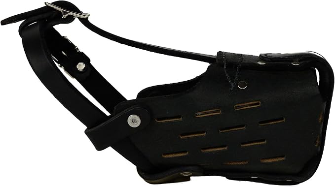 RedLine K-9 Leather Dog Muzzle (X-Large)