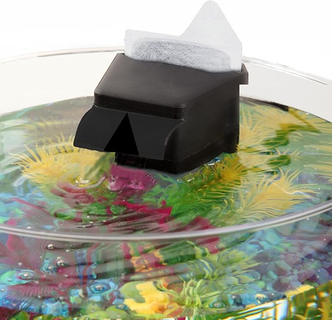 Koller Products Internal Power Filter for 1-Gallon to 3.5-Gallon Fish Tanks, 25GPH Flow Rate, Ideal for Tropical Fish Aquariums