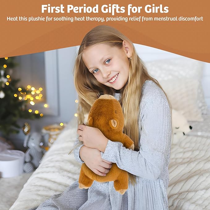 Marysun Microwavable Capybara Stuffed Animal - Weighted Stuffed Animal Plush, Heating Pad, Cozy Gift for Girls|Women|Kids|Elder People, 9.8in, 1.65lb