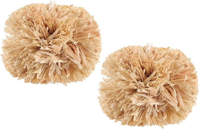 SUPVOX Bunny Chewing Balls 2.75 Inch Small Pet Molar Toys for Rabbits Guinea Pigs Hamsters Chinchillas Dental Care Chew Treats Set of 2