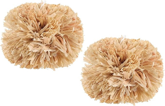 SUPVOX Bunny Chewing Balls 2.75 Inch Small Pet Molar Toys for Rabbits Guinea Pigs Hamsters Chinchillas Dental Care Chew Treats Set of 2