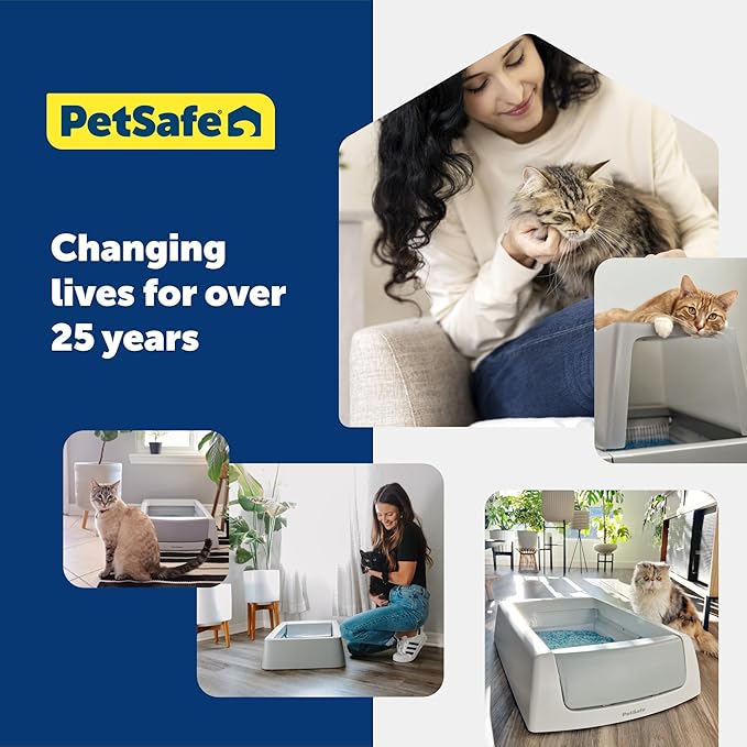 PetSafe ScoopFree Non-Clumping Natural Cat Litter, No Chemicals, Dyes or Fragrances, 4.2 Lb Bag, Pack of 2