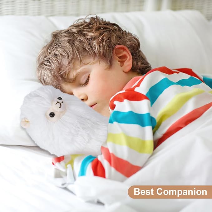 SuzziPals Llama Stuffed Animals, Microwavable Heating Pads Plushies for Soothing & Relaxation, Stuffed Alpaca Plush Toys for Stress Relief, Cuddly Lavender Scented Stuffed Doll for Kids, Llama Gifts