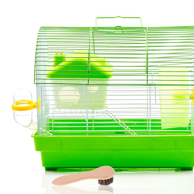 SHINEOFI 2PCS Small Pet Grooming Brush with Handle Soft Bristle Bathing and Shedding Brush for Hamsters Guinea Pigs and Rabbits Deep Cleaning and Comfortable Bath Care