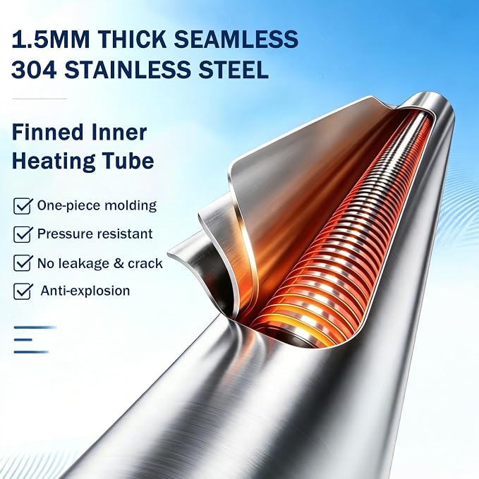 120V 1500W Immersion Electric Water Heater,Submersible Water Heater with Thermostat & GFCI . Suitable for Sinks, Bathtubs, Washbasins, Small Swimming Pools, Water Storage Tanks, Hot Tubs and Buckets