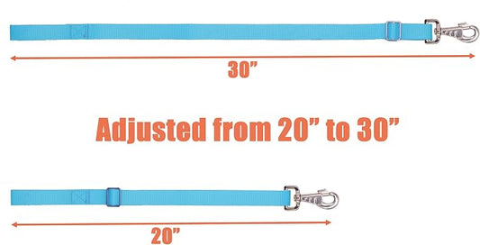 Adjustable Nylon Bucket Strap （3 Pack）- for Hay Nets, Water Buckets, Hanging Strap,Horse Outdoor Feeders,Heavy Duty Horse Water Feed, 30" (Hurricane Blue)
