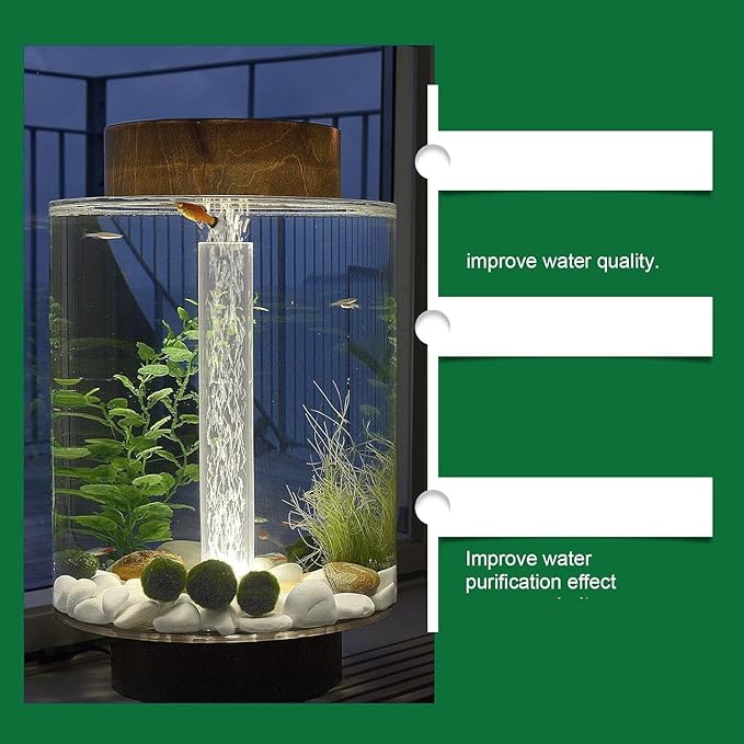 Powerful Aquarium Water Purification Tablet,Water Purification Tablets for Fish Tank,Aquarium Remover,Remove All Kinds of Turbidity from Fish TankWater (8PC)