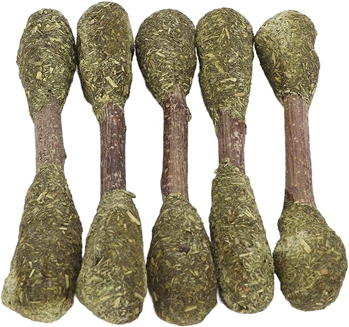 Rabbit Chew Sticks Teeth Cleaning Toy Alfalfa Grass Hamster Chew Toy Care for Small Animals