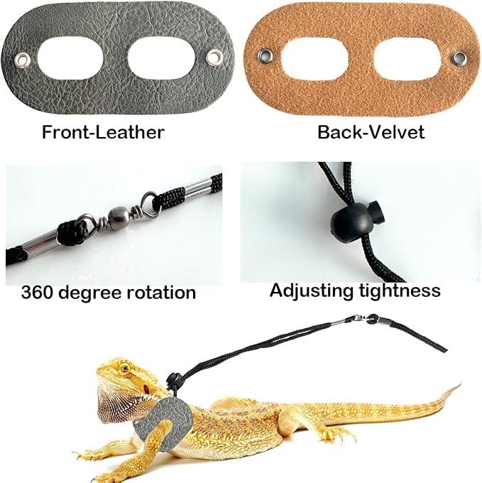 Bearded Dragon Travel Backpack Carrier with Reptile Thermometer and Humidity Gauge Lizard Travel Cage Space Capsule Clear Bubble Window Astronaut Reptile Bag for Ball Python (Black, Backpack+PG LSH)