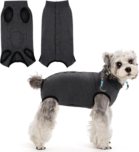 Coppthinktu Recovery Suit for Dogs After Surgery, Dog Onesie Surgery Recovery Suit for Female Spay, Soft Surgical Pajamas Bodysuits for Puppy to Prevent Licking Dog Cone Alternative