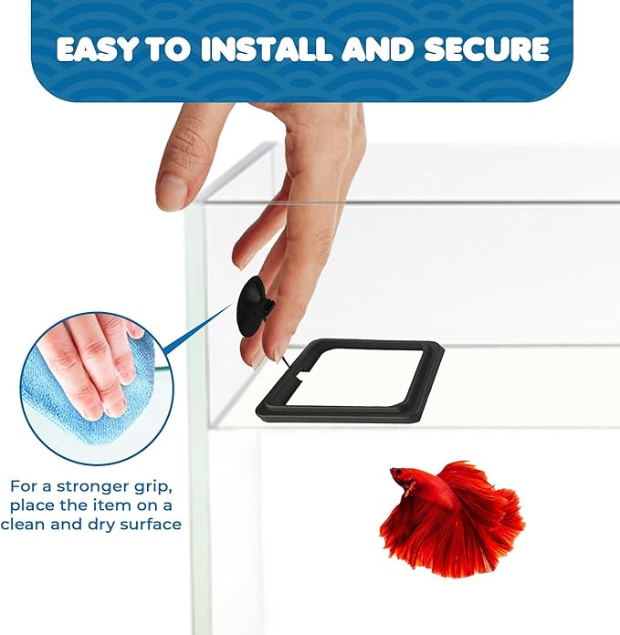 SunGrow Fish Food Feeding Ring, Stop Water Turbulence from Washing Food & Floating Plants into Filtration System, Suitable for Flakes & Floating Fish Pellets (3 Pieces)