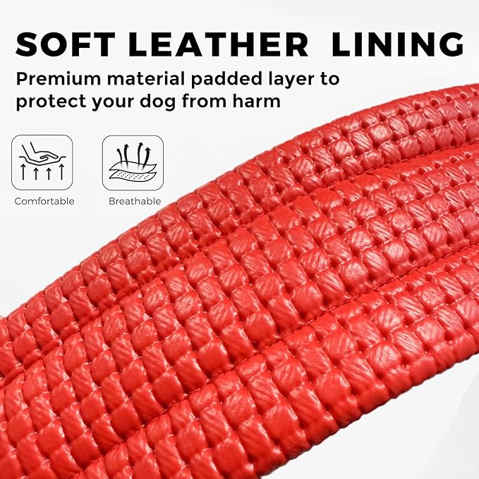 Dog Muzzle for Small, Medium, Large Dogs Prevent from Biting, Barking and Chewing, Adjustable Loop(M/Red)
