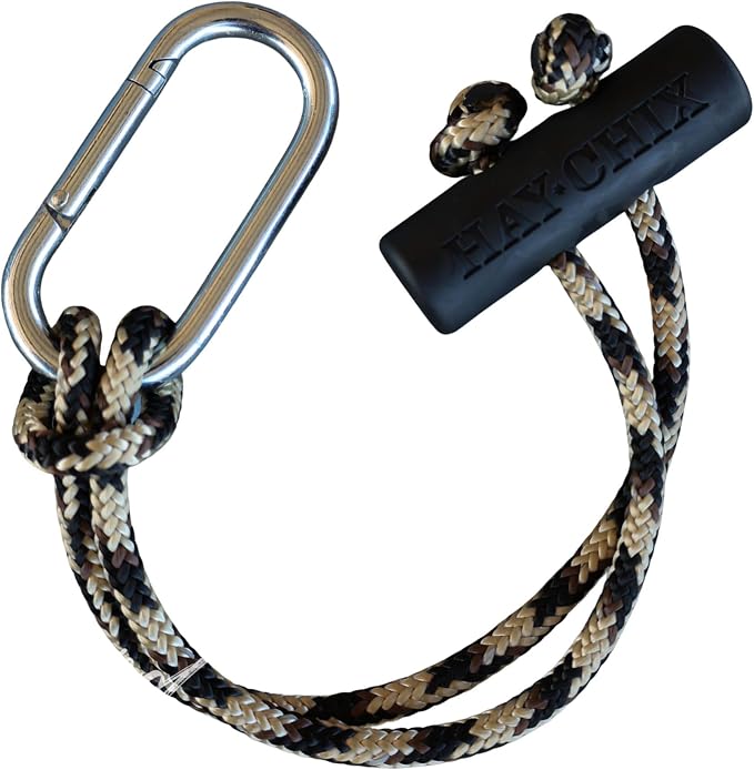 Water Bucket Straps for Horses | Hay Chix Adjustable Bucket Hangers for Horse Stalls | Horse Show Supplies | Durable and Versatile Strap for Stables and Barn Organization | 14 inches, Leopard