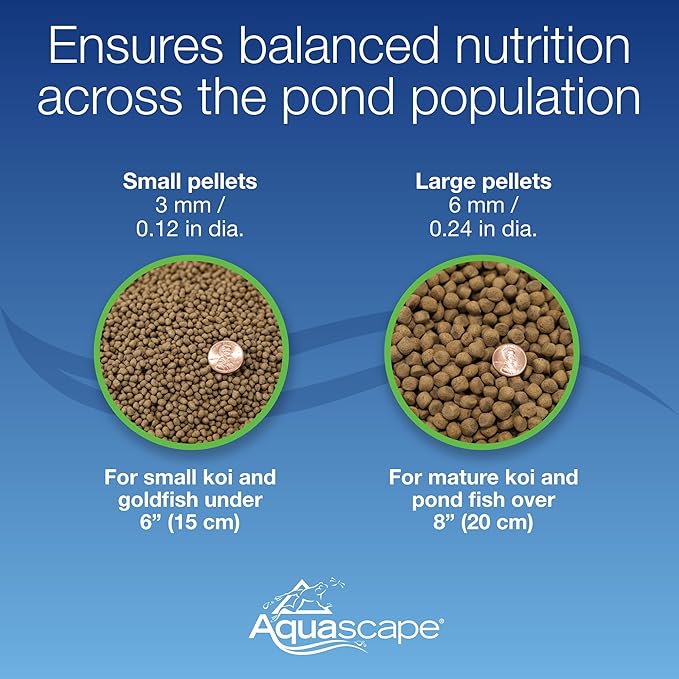 Aquascape Premium Color Enhancing Fish Food Pellets for Pond, Koi, Goldfish and More, 11 Pound (5 Kg), 81048