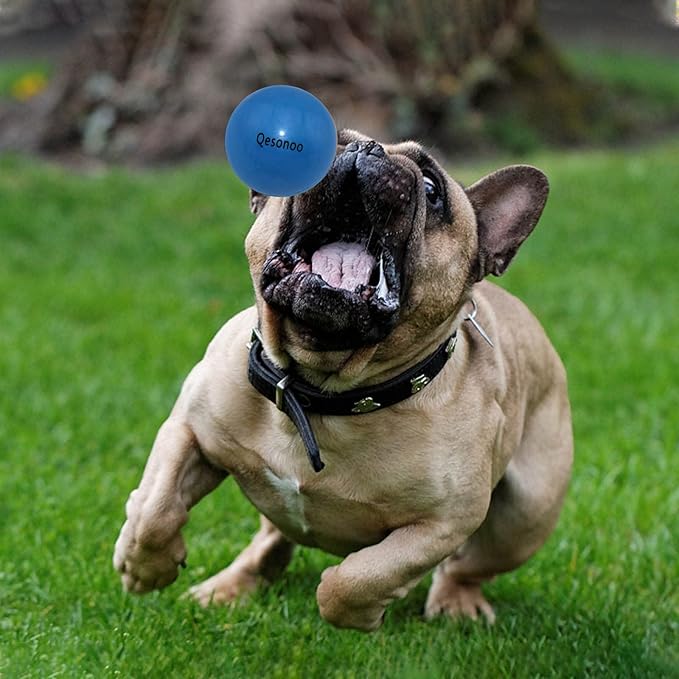 Dog Balls Indestructible,Solid Rubber Bouncy for Dogs Aggressive Chewers Large Breed,Non-Toxic&Floating&High Elasticity,Durable Fetch Ball Medium to Chew,Play and Training