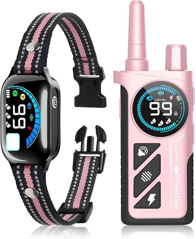 Dog Shock Collar with Remote Control, Shock Collar for Dogs, 2-in-1 Upgraded 3300FT Super Long Range Rechargeable Dog Shock Collar, 4 Safe Modes, IPX7 Waterproof Receiver