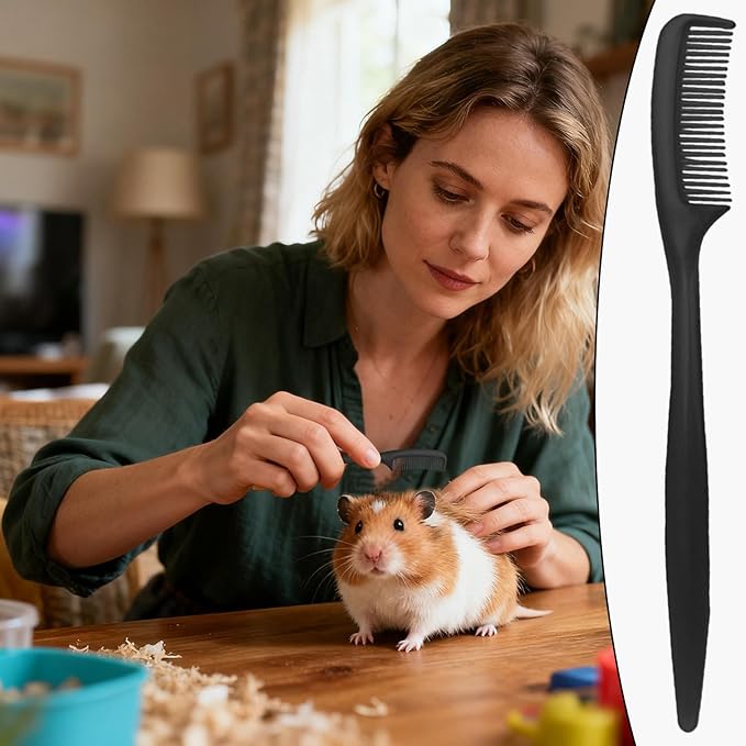 Bunny Brush for Grooming | Small Animal Hair Grooming Tool,Hamster Brush | for Tiny Pet Ferret Indoor Home Coat Sensitive Skin Daily Care