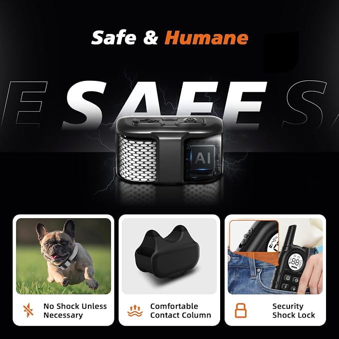 Ultra Compact Dog Shock Collar, Lightest Dog Training Collar with Remote for Small Dogs 5-30lbs & Medium Dogs/Puppies, Waterproof, Rechargeable, 1300ft Range (White Black Dot&Small)
