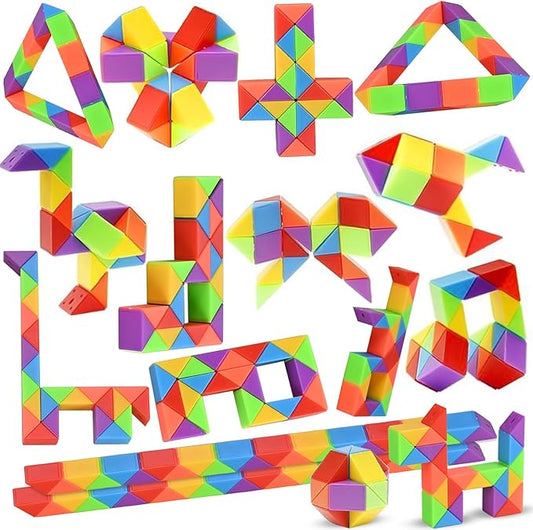 GOLDGE 15 Pack Mini Cube Puzzle Fidget Toys - Bulk Party Favors & Goodie Bag Stuffers for Kids, Travel Toys for Ages 4-8, Treasure Box Toys for Classroom, Birthday & Back to School Gifts