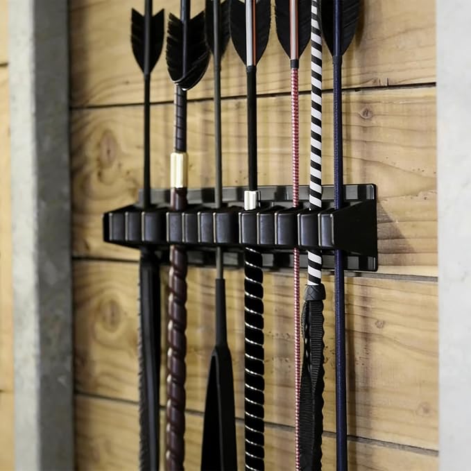 Long Whip Tool Storage Rack Wall Mounted Whip and Crop Holder Wand Display Stand for Professional Riders Horse Rack