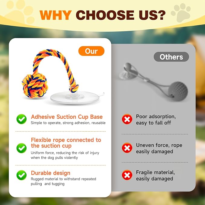 Interactive Dog Toys to Keep Them Busy, Tug of War, Dog Enrichment Toys for Aggressive Chewers, Puppy Teething Toys,Durable Rope & Chew Ball, Indoor Toys Small Dogs，Orange