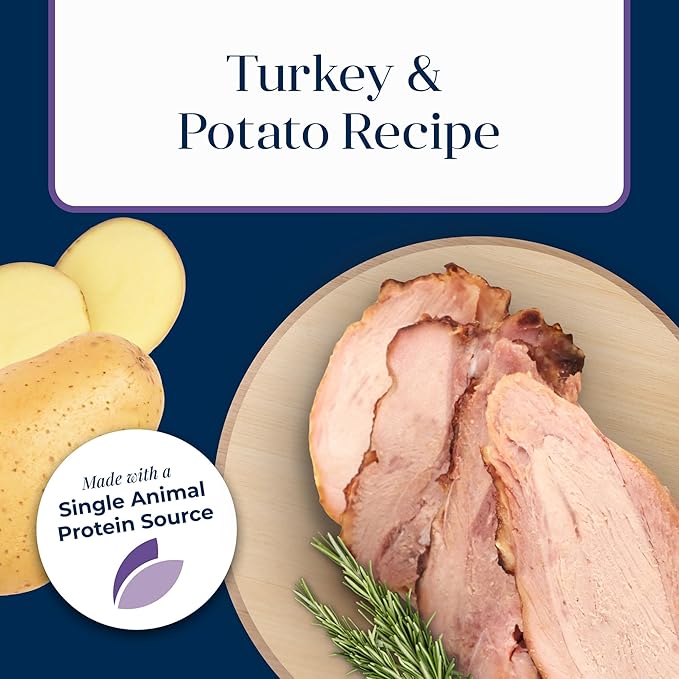 Blue Buffalo Basics Grain-Free Dry Cat Food, Skin & Stomach Care, Limited Ingredient Diet for Mature Indoor Cats, Turkey & Potato Recipe, 5-lb. Bag
