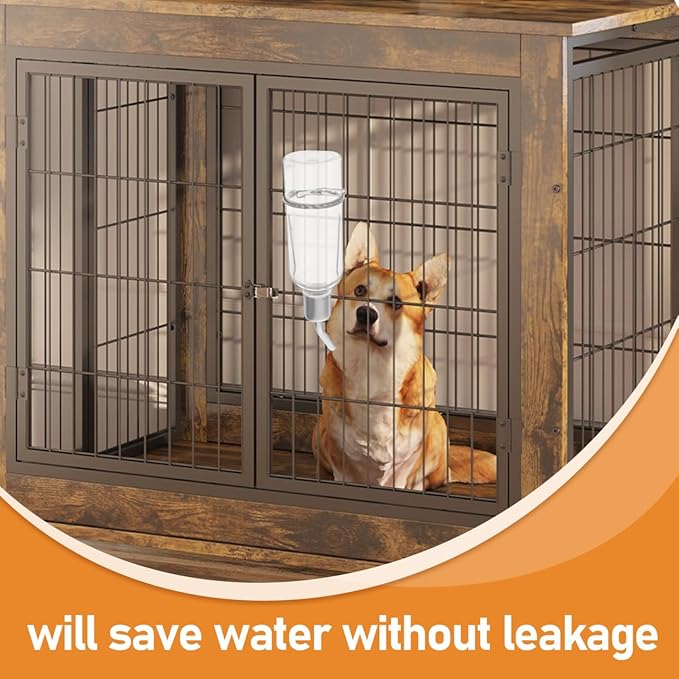 Small Pet Water Feeder 8.26In Automatic Leakproof Hanging Water Bottle for Rabbits Hamsters Guinea Pigs Chinchillas Easy Cage Installation